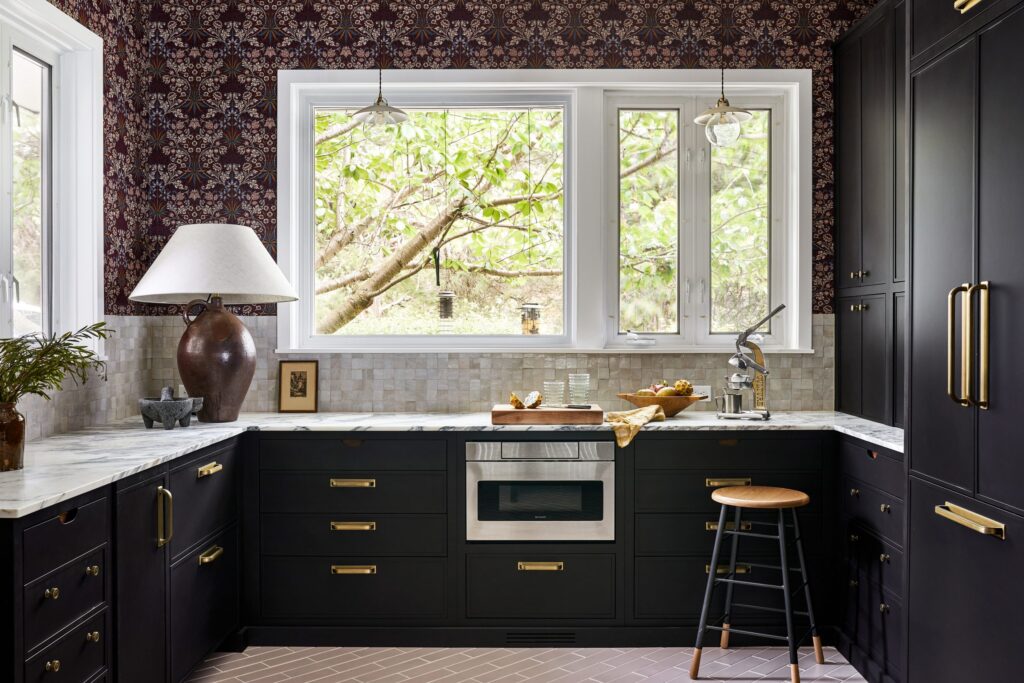 Annapolis home remodeled with dark cabinetry