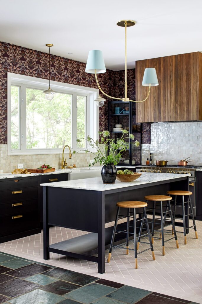 Home remodel in Annapolis with bold kitchen design