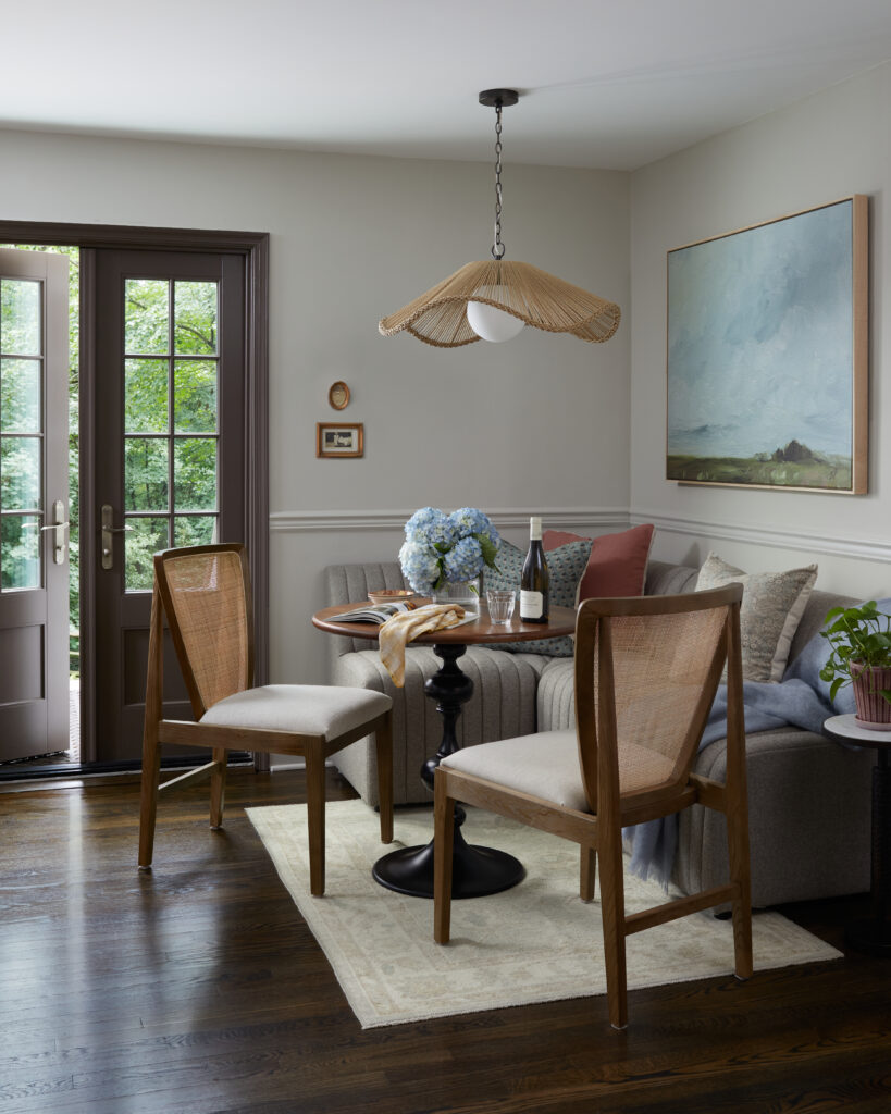 Breakfast nook done by Sarasota room designer